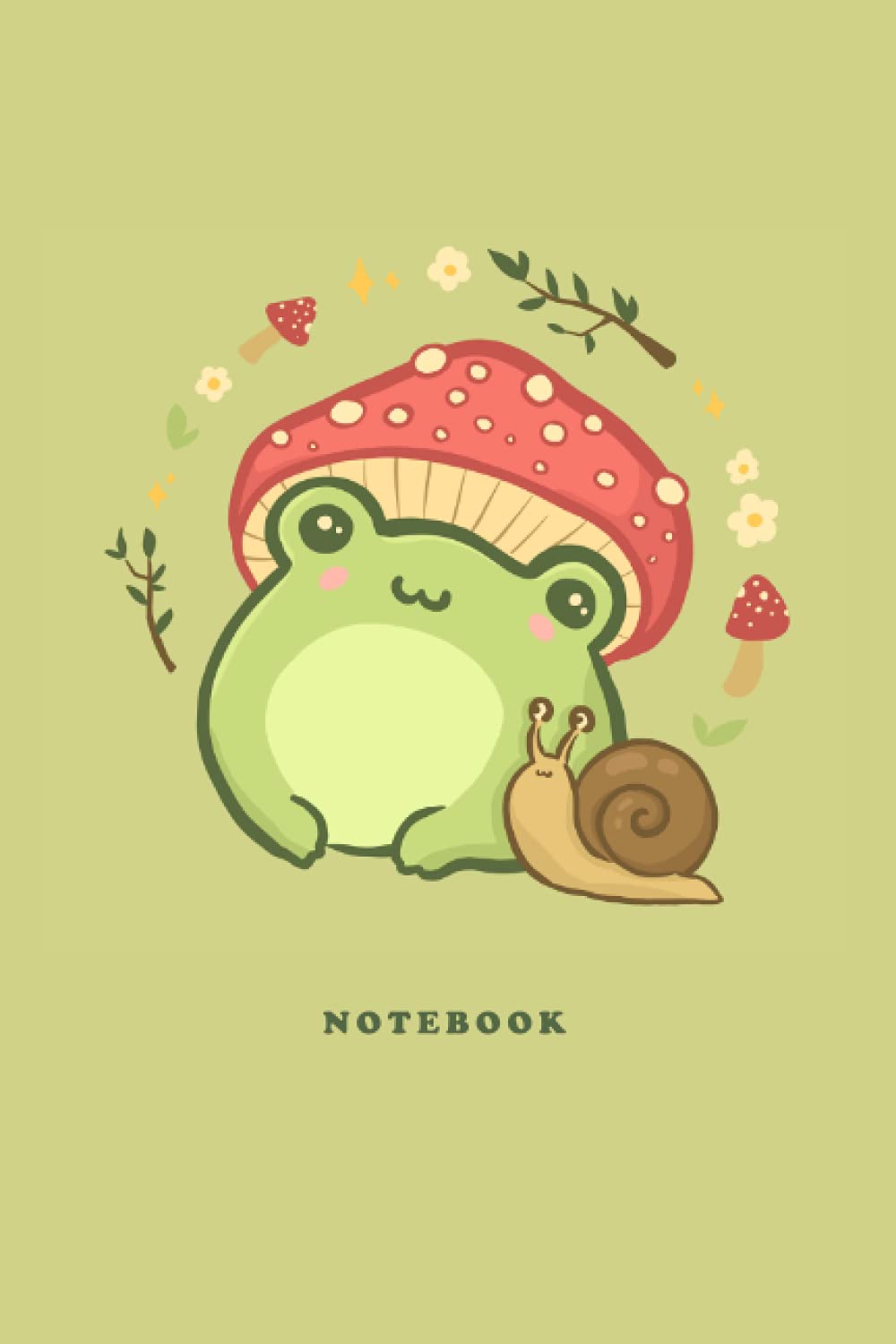 Notebook: Cute Frog With Mushroom Hat. Lined Journal. Kawaii Cottagecore Aesthetic Diary for Kids & Teens, Girls, Boys: Frogs, Minsitry of: 9798531248671: Books