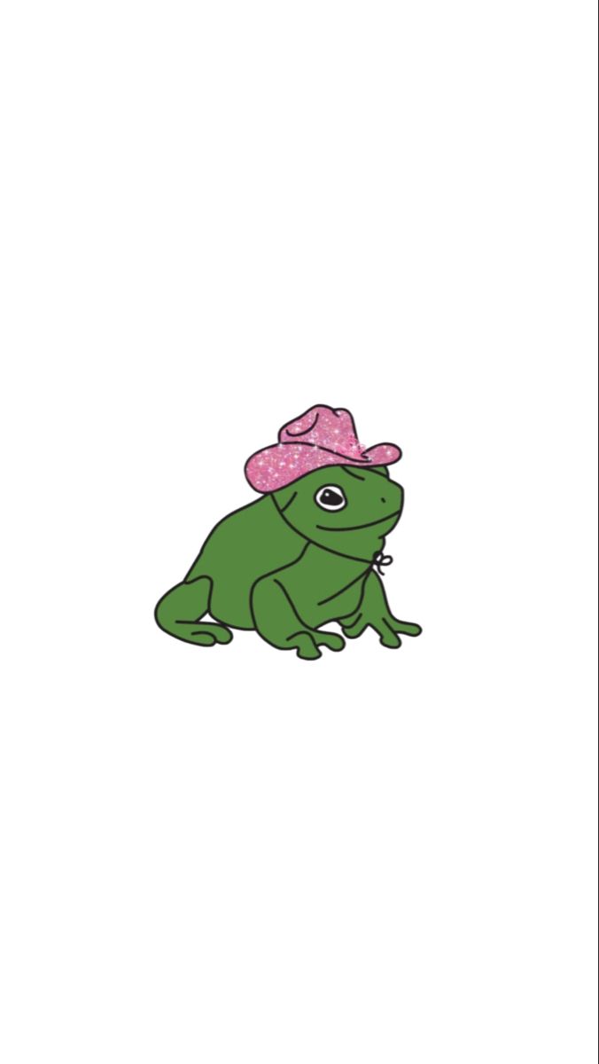 Cowboy Hat Frog Aesthetic Lock Screen. Frog wallpaper, Wallpaper, Lockscreen
