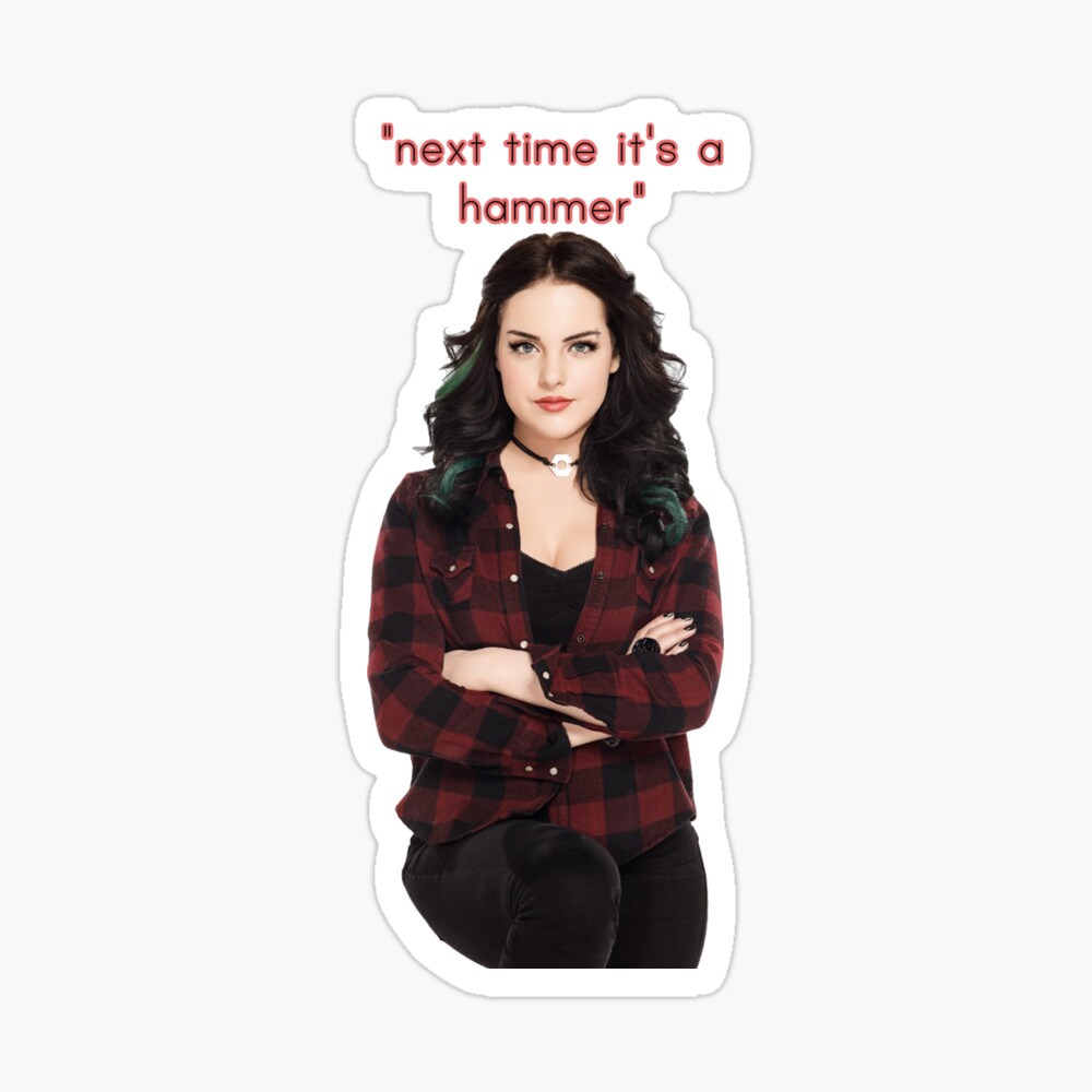 Jade West Next time its a hammer Sticker iPhone Case