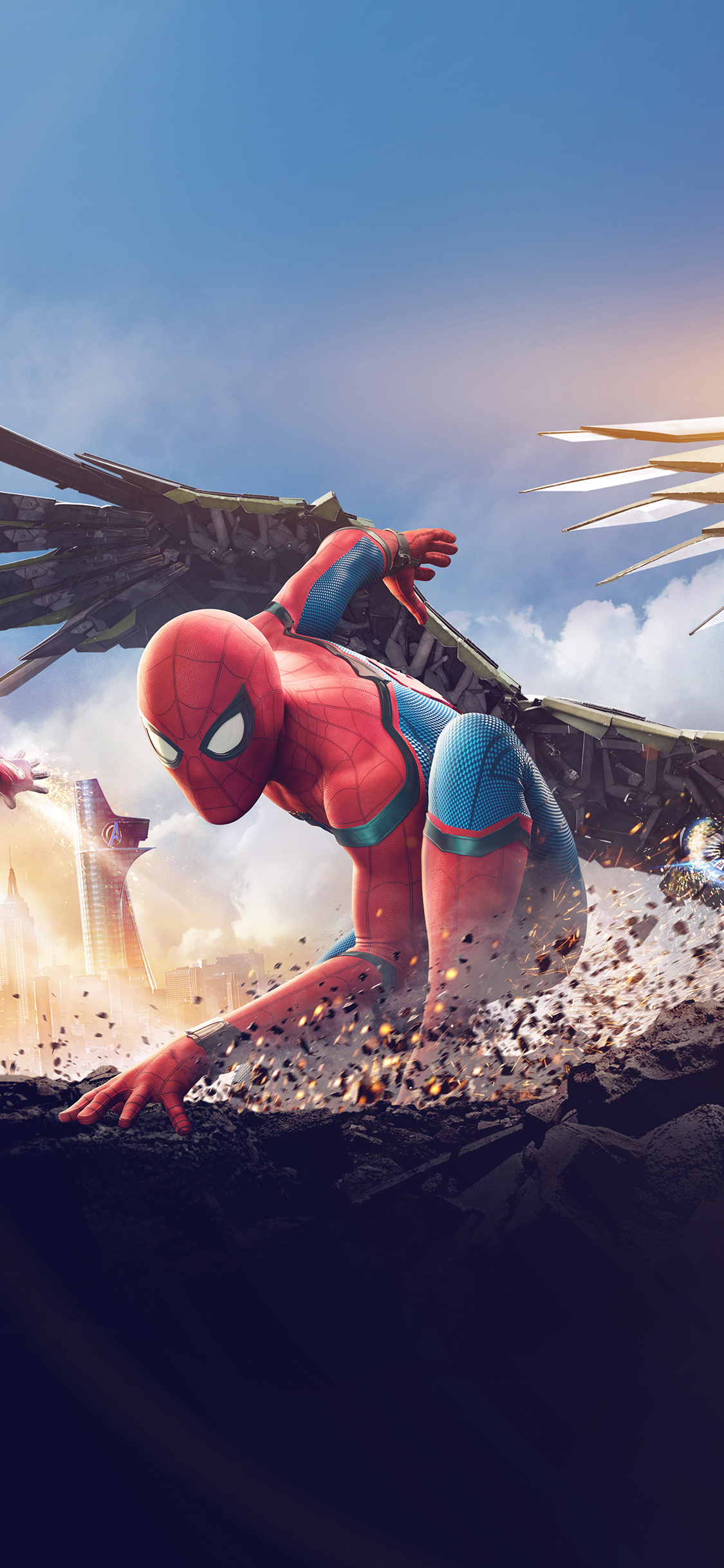 homecoming spiderman hero marvel illustration art flare