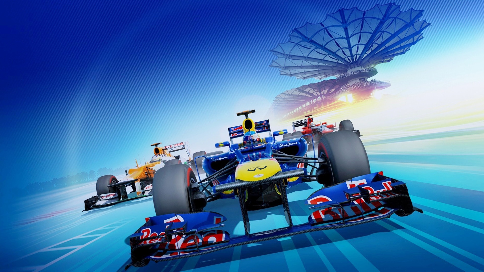F1 racing desktop wallpaper
