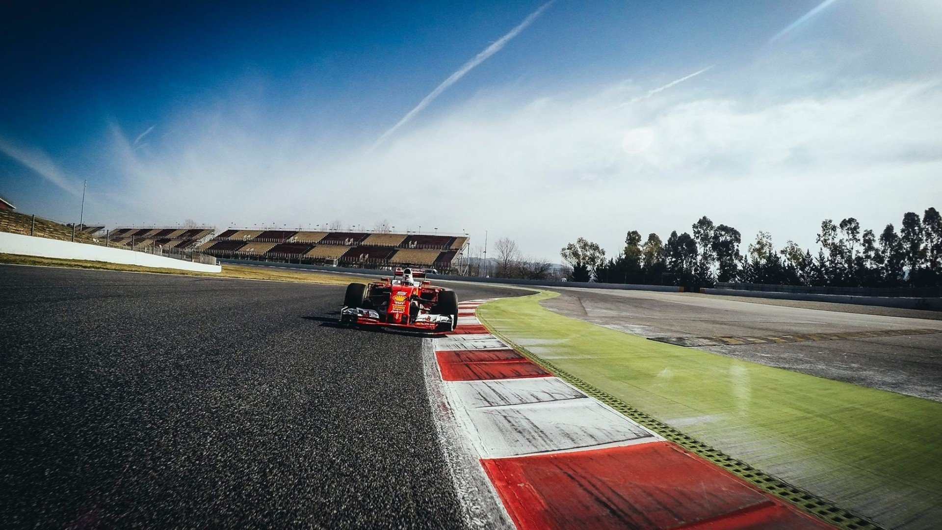 Formula F1 Race Track Background