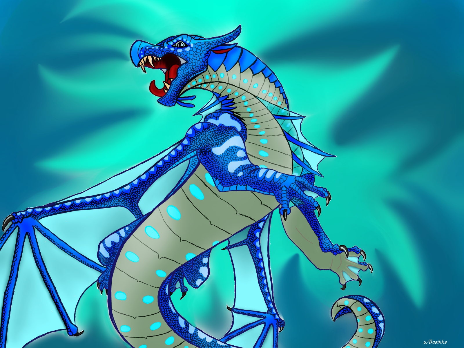 My art of Tsunami from Wings of Fire series