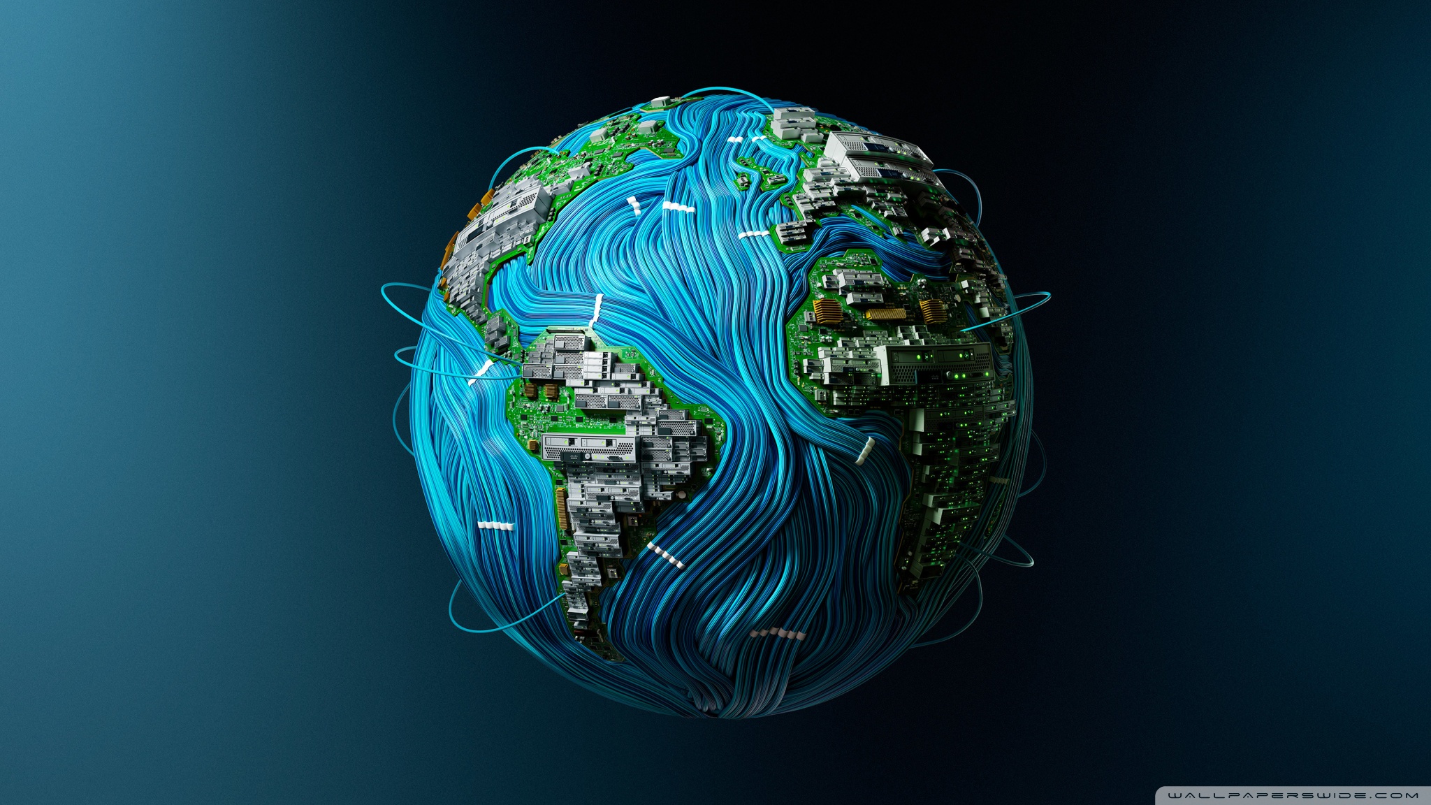 High Tech Earth Ultra HD Desktop Background Wallpaper For 4K UHD TV, Widescreen & UltraWide Desktop & Laptop, Tablet