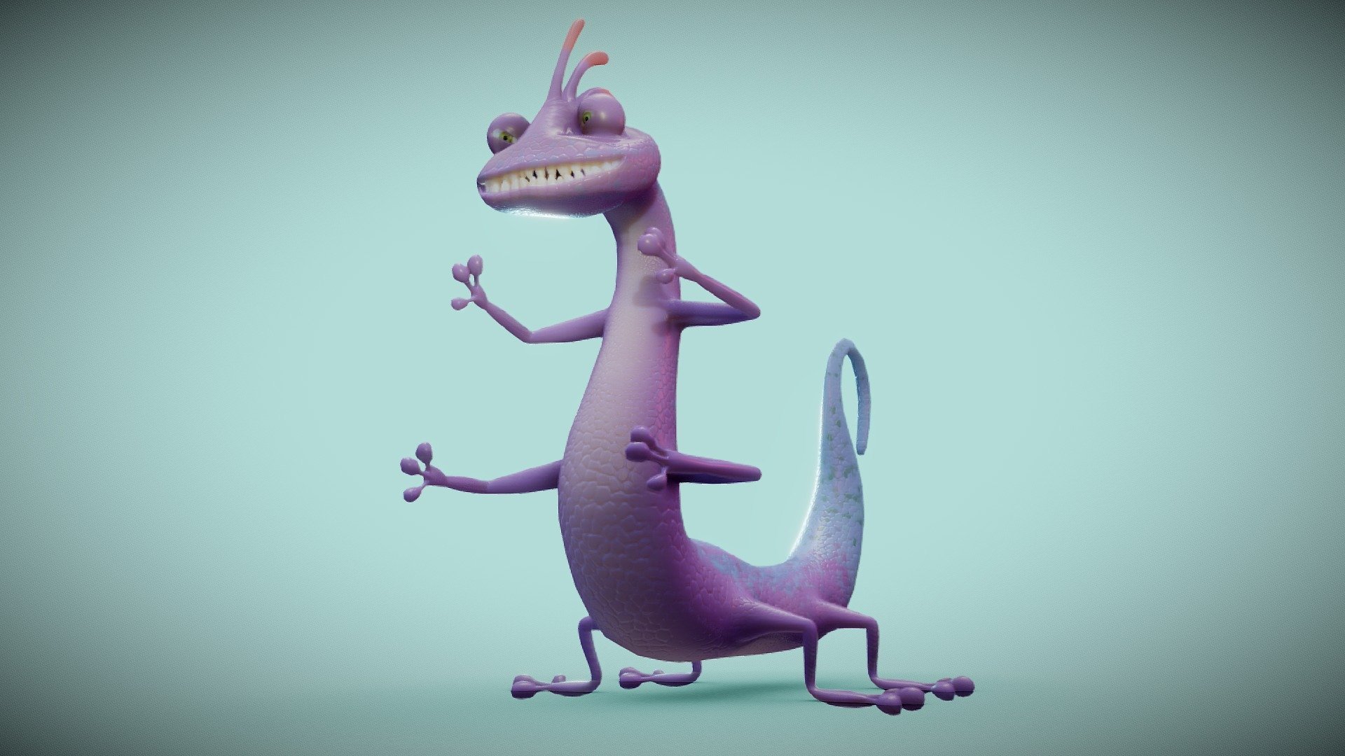 Randall Boggs from Monsters, Inc- Blender model by Mickael Boitte [f04b0cd]