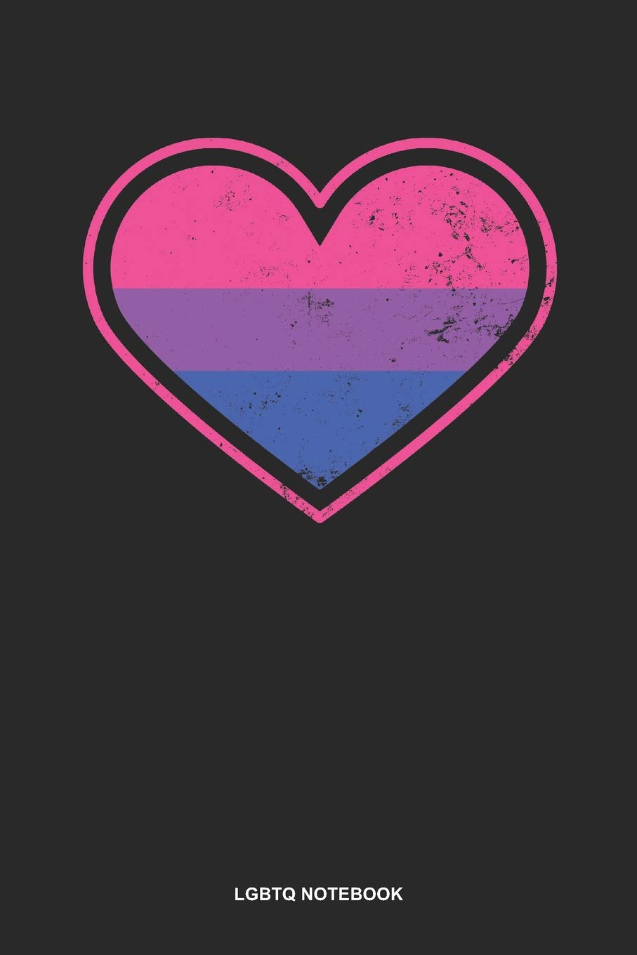 LGBTQ Notebook: Blank Log Book For Lesbian, Bisexual Or Gay: Bisexuality Journal. Pride Flag Heart Gift: Publishing, Gawk: 9781076177179: Books