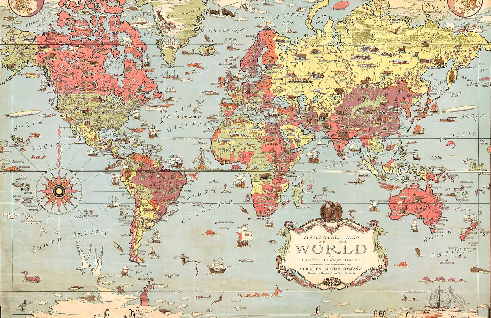 Vintage Map Wallpaper, HD Vintage Map Background on WallpaperBat