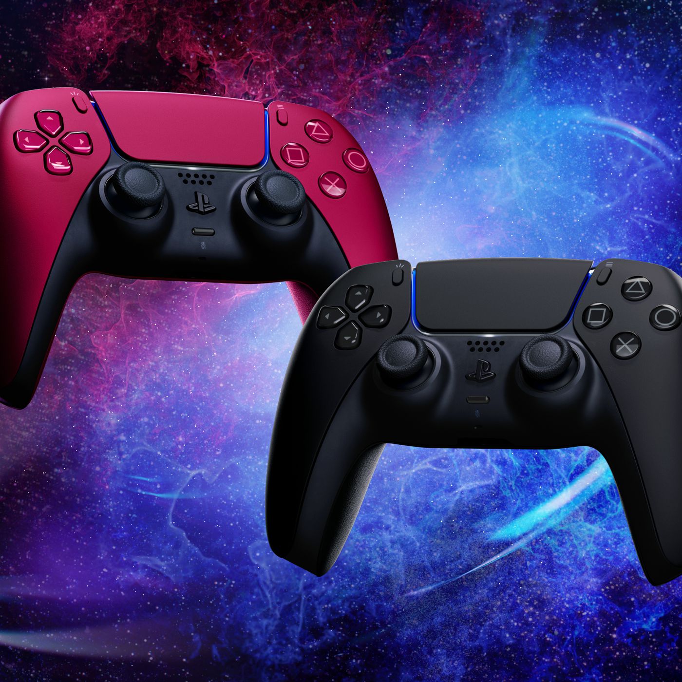 Sony announces new DualSense PS5 controller colors: Cosmic Red, Midnight Black