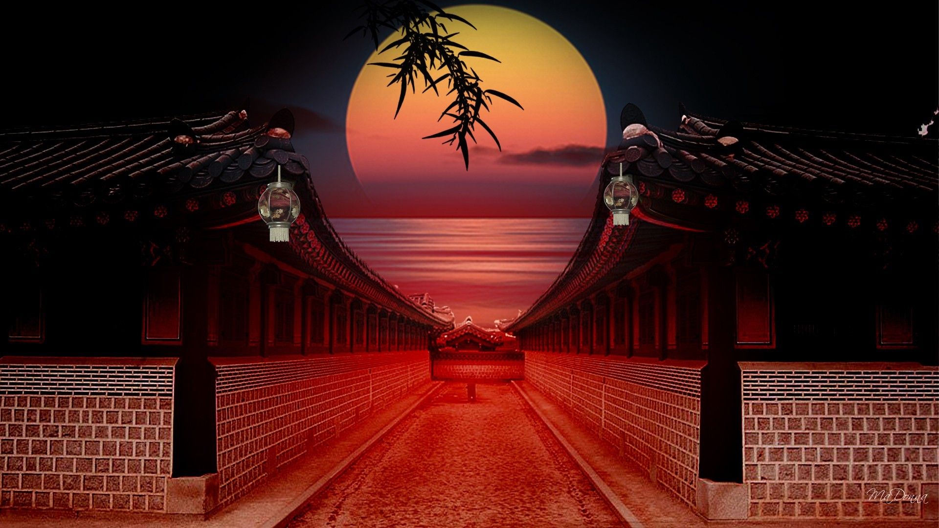 Japanese Sunset Wallpaper Free Japanese Sunset Background