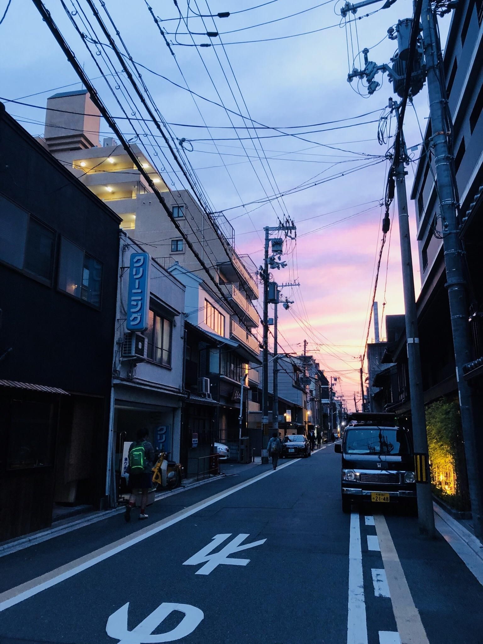 Japan Street Sunset