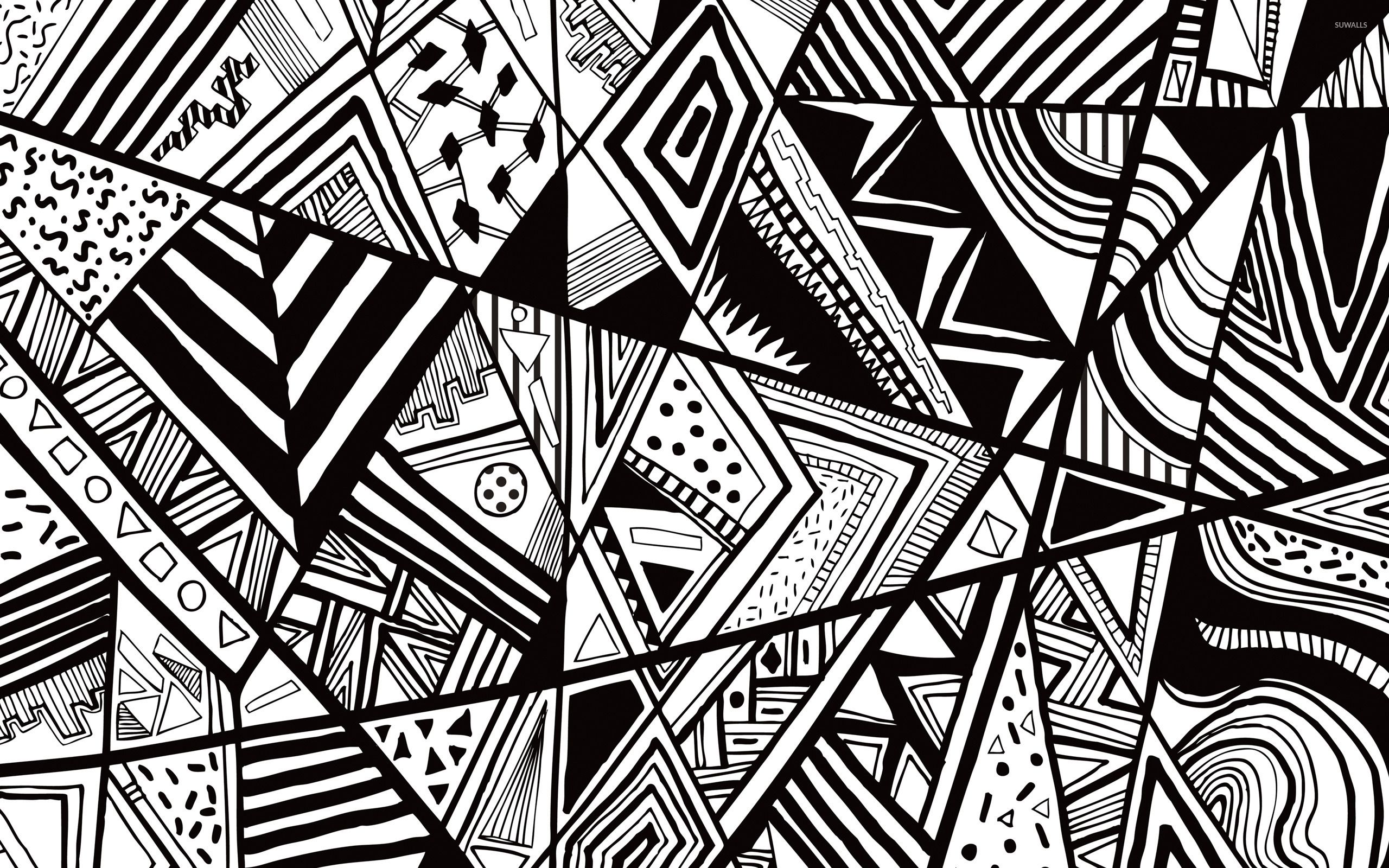 Vector Wallpaper Black And White