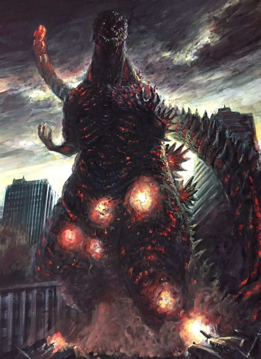 Fire Godzilla Wallpaper