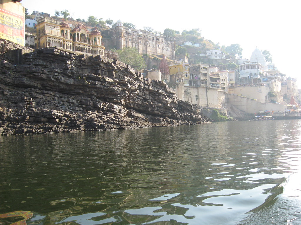 Lord Omkareshwar Temple on Narmada river. Omkareshwar, Indi. Uttam Kumar Chatterjee