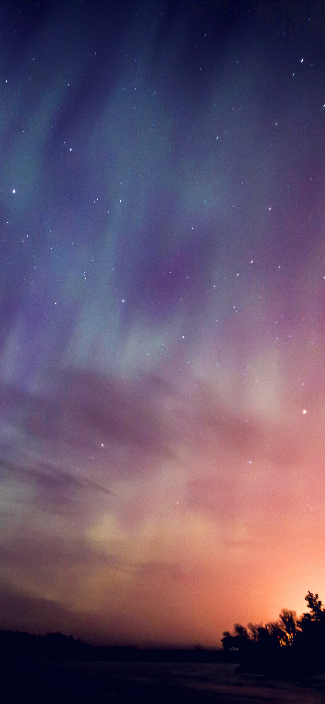 Aurora Night Sky Wallpaper