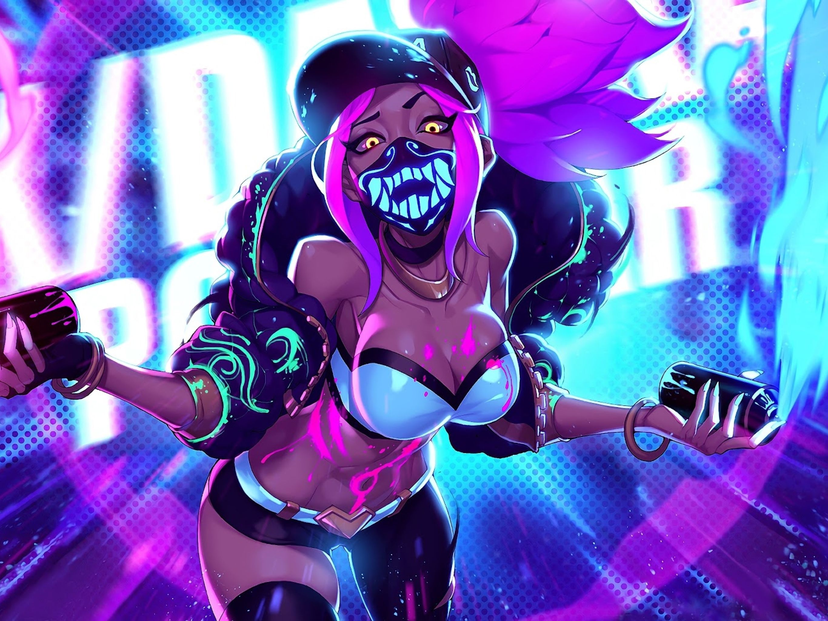 Akali League Of Legends 2732x2048 Resolution Wallpaper