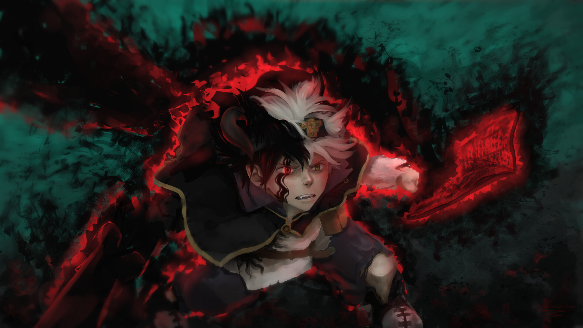 Black Clover, Asta  1920x1080 Wallpaper 