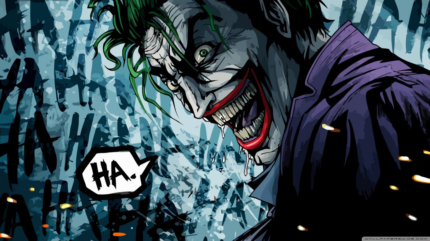 Joker wallpaper 1366x768 (laptop) desktop background