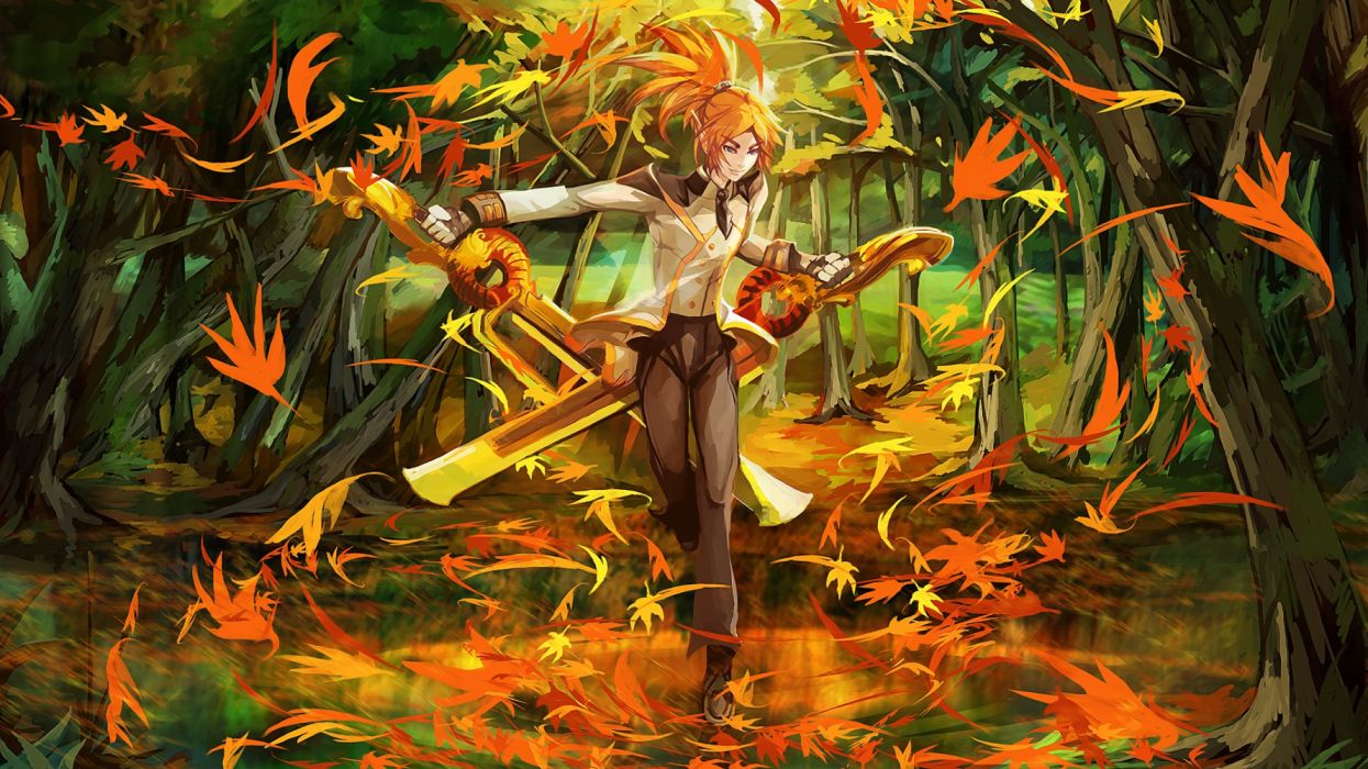 Fantasy elf boy forest magic wallpaperx1080