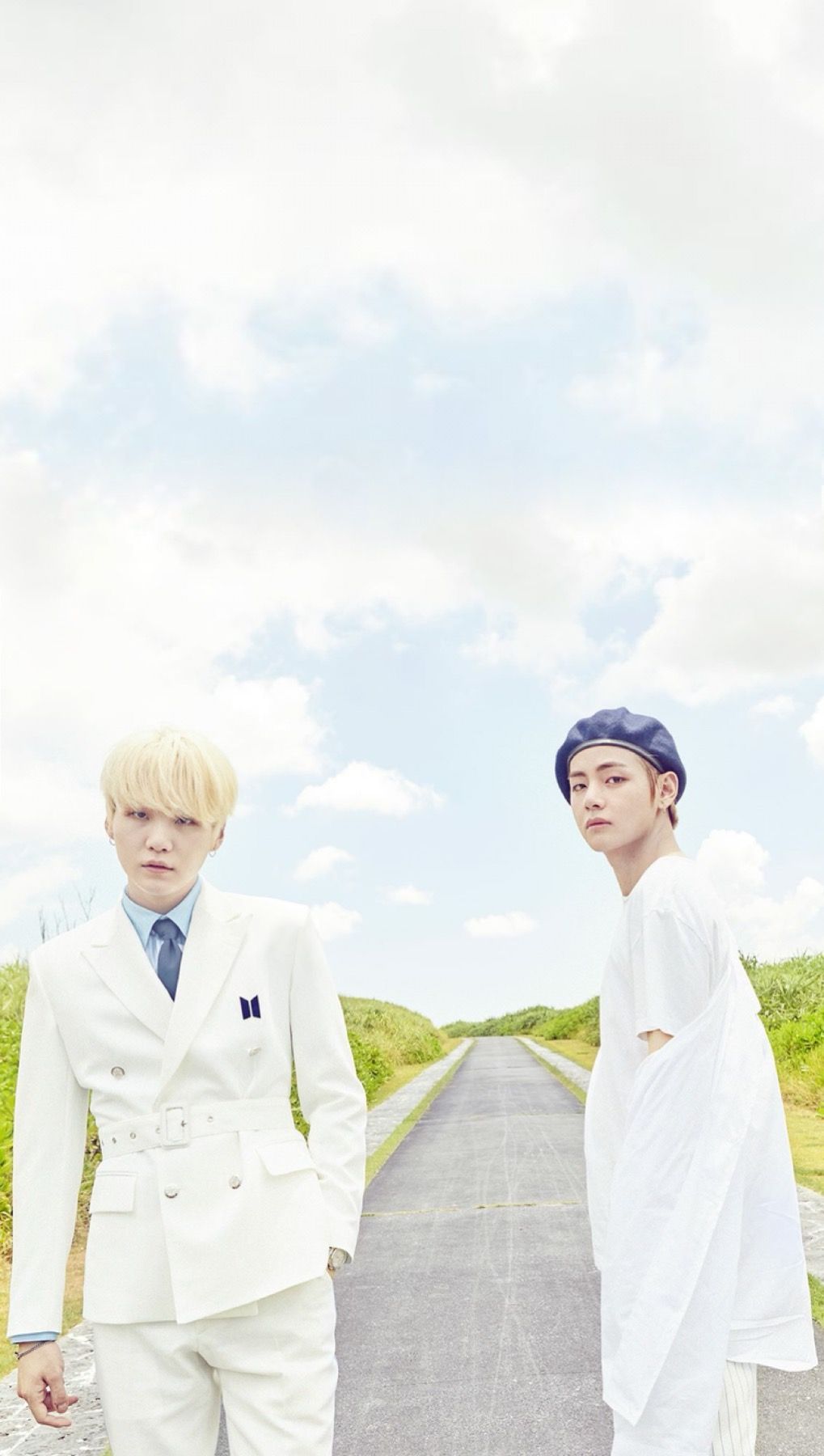 Suga and V Wallpaper