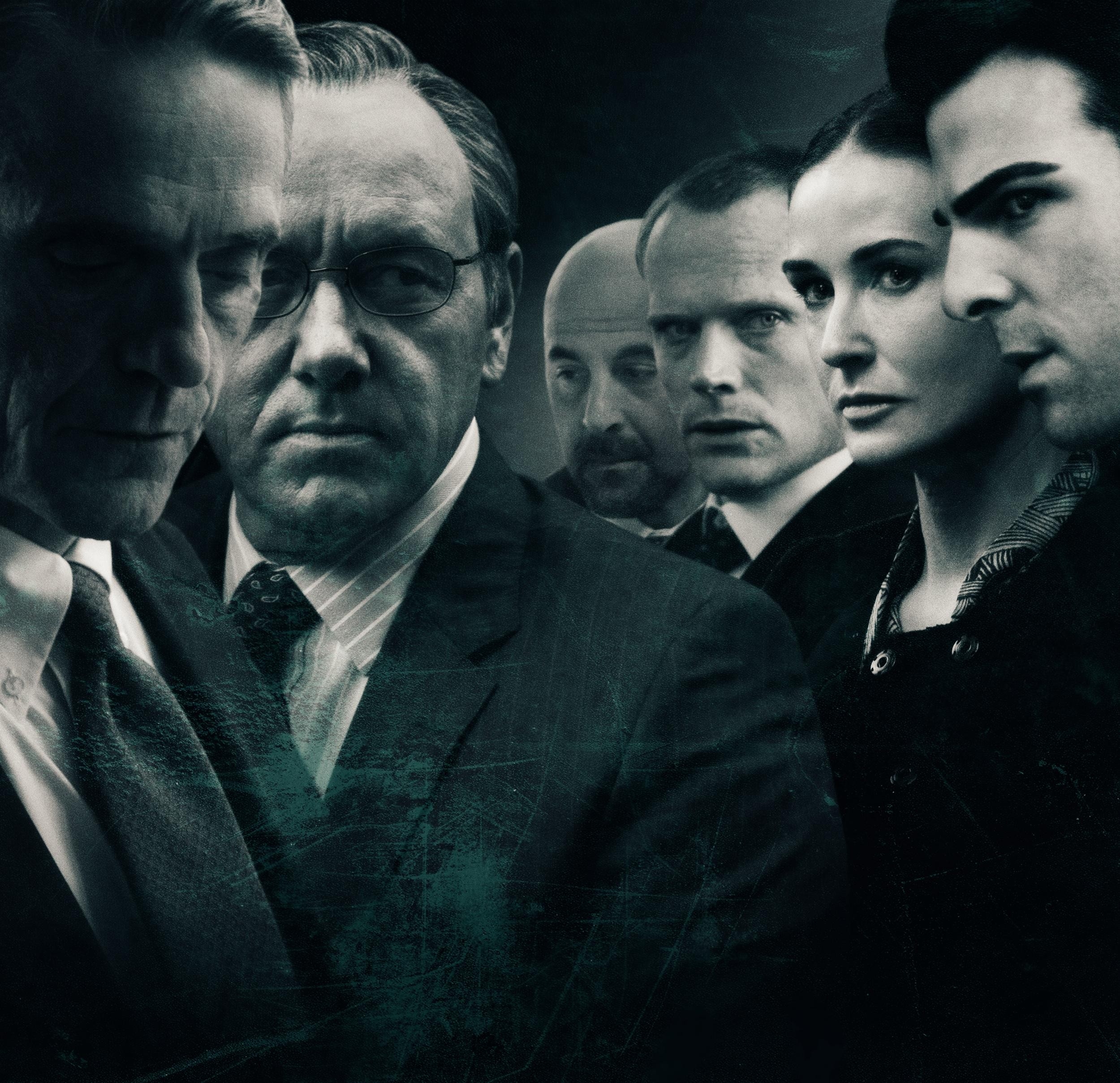 demi moore artwork zachary quinto jeremy irons kevin spacey paul bettany stanley tucci margin call High Quality Wallpaper, High Definition Wallpaper