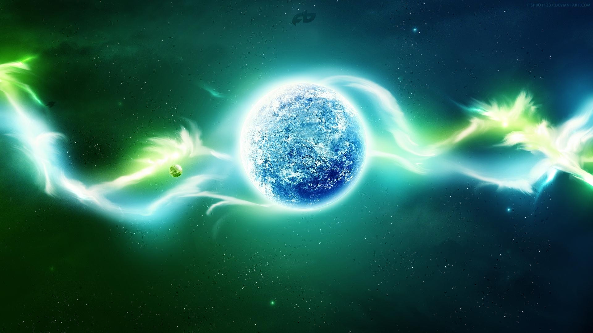 Wallpaper, sunlight, neon, planet, Earth, nebula, universe, biology, glow, background, screenshot, computer wallpaper, atmosphere of earth, outer space, astronomical object 1920x1080