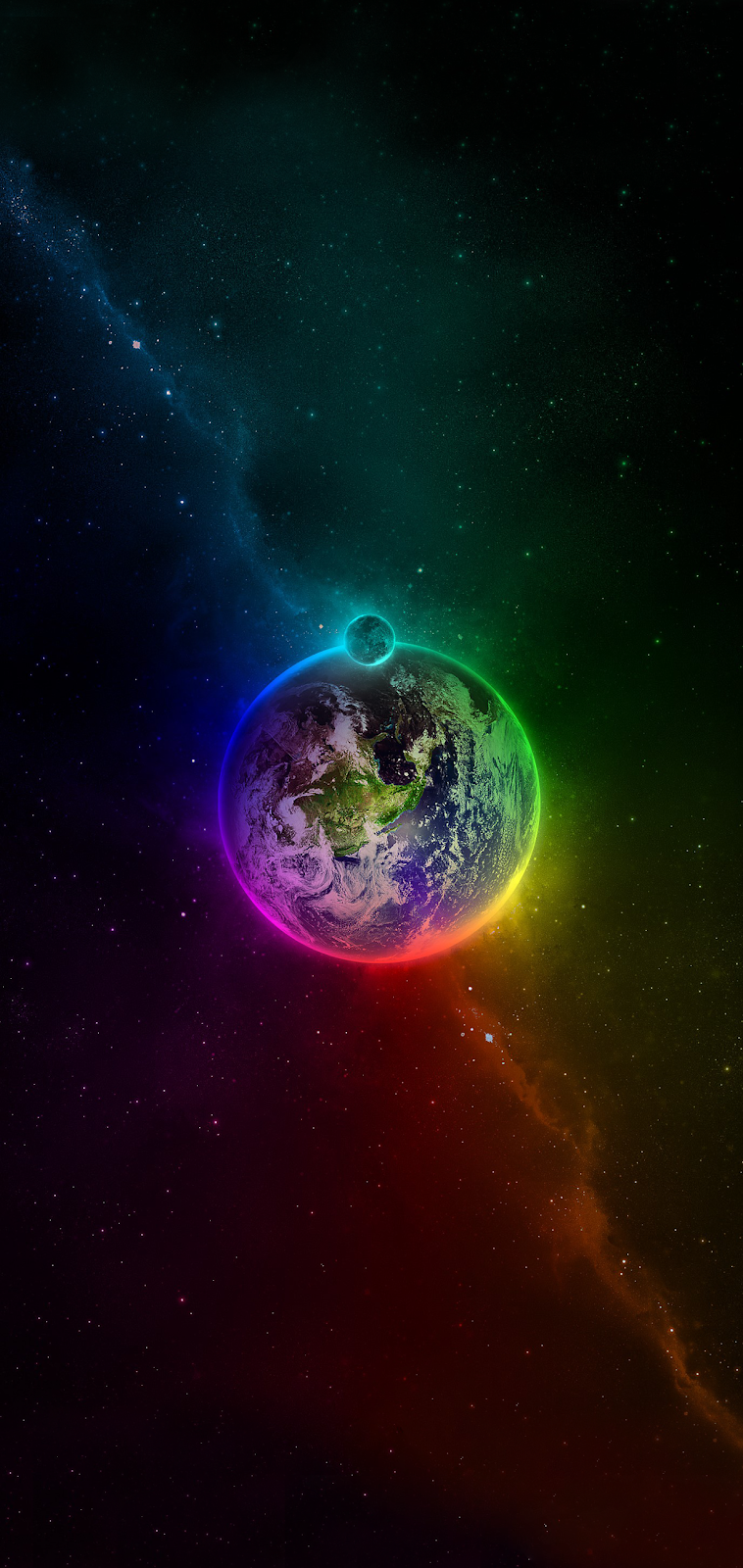 Colorful Earth #wallpaper #iphone #android #background #followme. Cool wallpaper for phones, Night sky wallpaper, Neon wallpaper