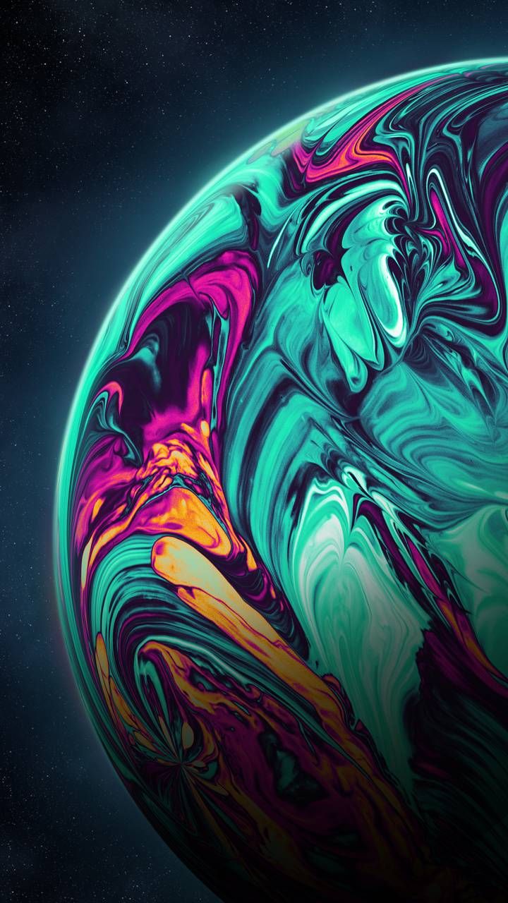 Acrylic Planet wallpaper by Geoglyser. iPhone wallpaper planets, iPhone lockscreen wallpaper, Original iphone wallpaper