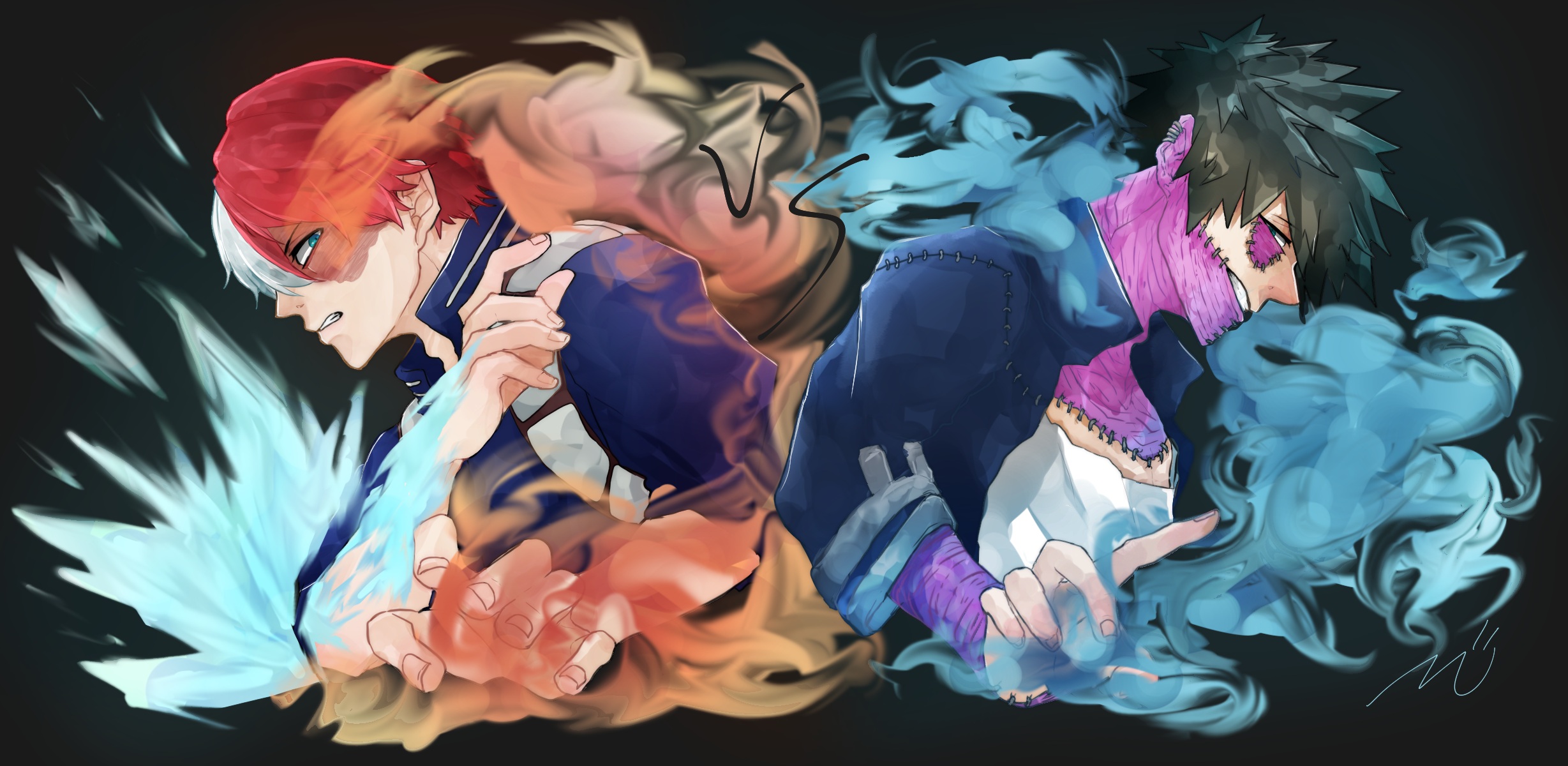 Dabi, Shoto Todoroki HD Wallpaper