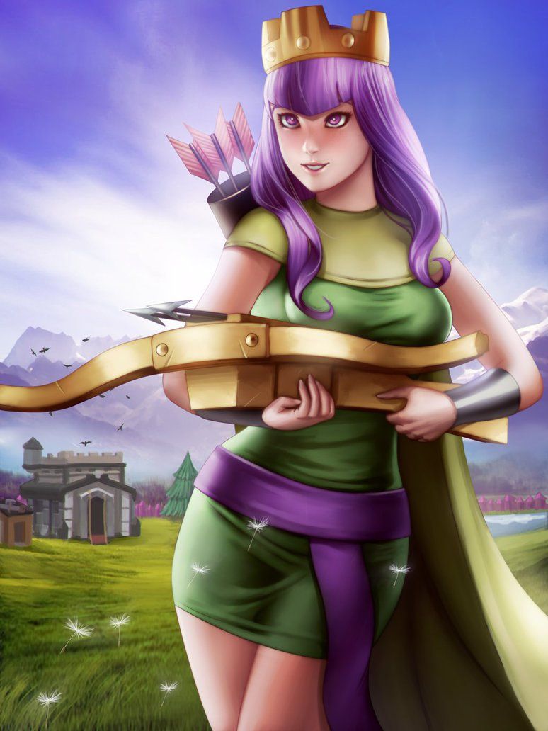 Archer Queen (ClashOfClan). Archer queen, Queen anime, Clash of clans