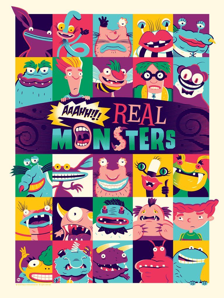 Aaahh!!! Real Monsters. Real monsters cartoon, Real monsters, 90s cartoons