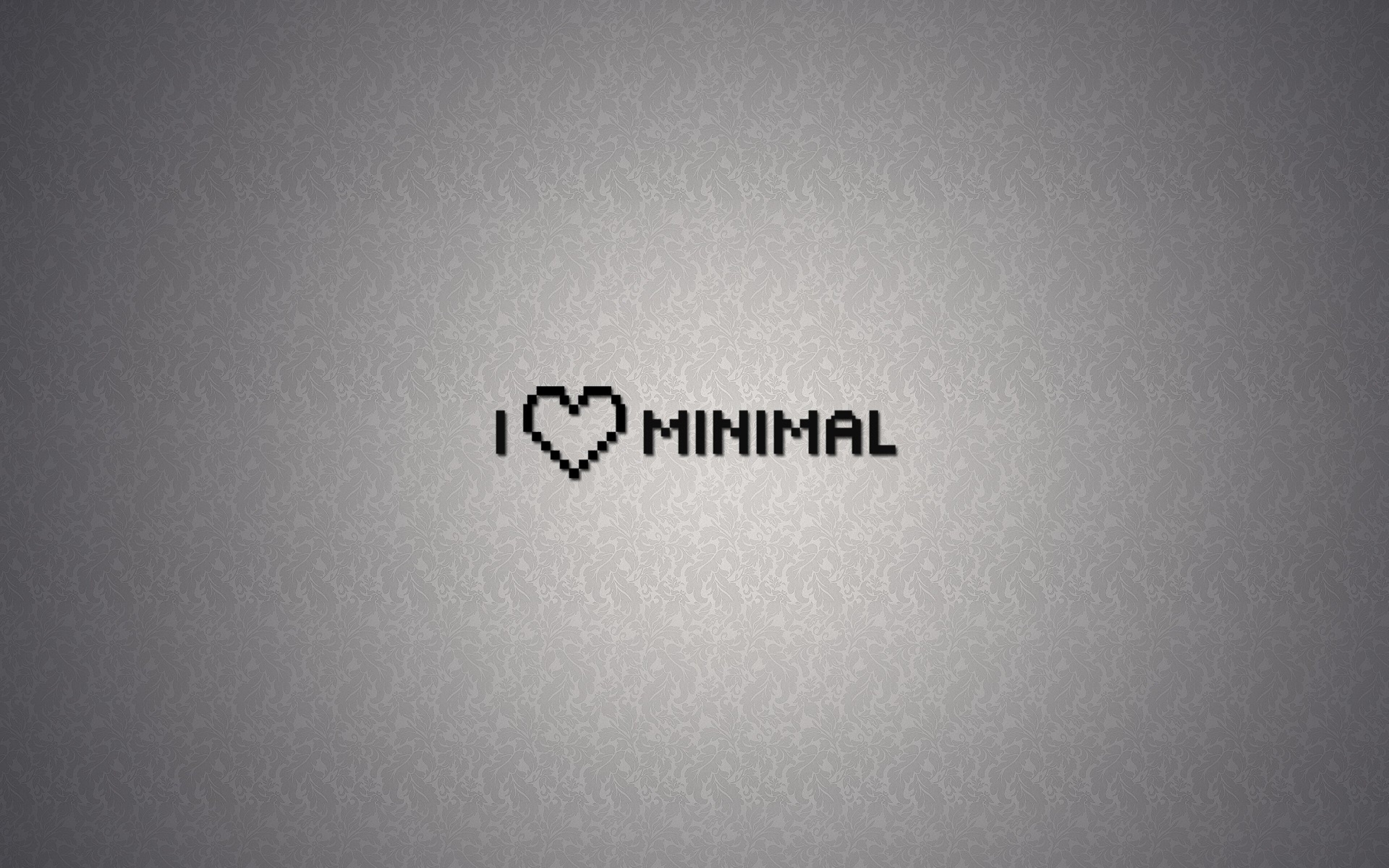 I Love Minimal 4k HD 4k Wallpaper, Image, Background, Photo and Picture