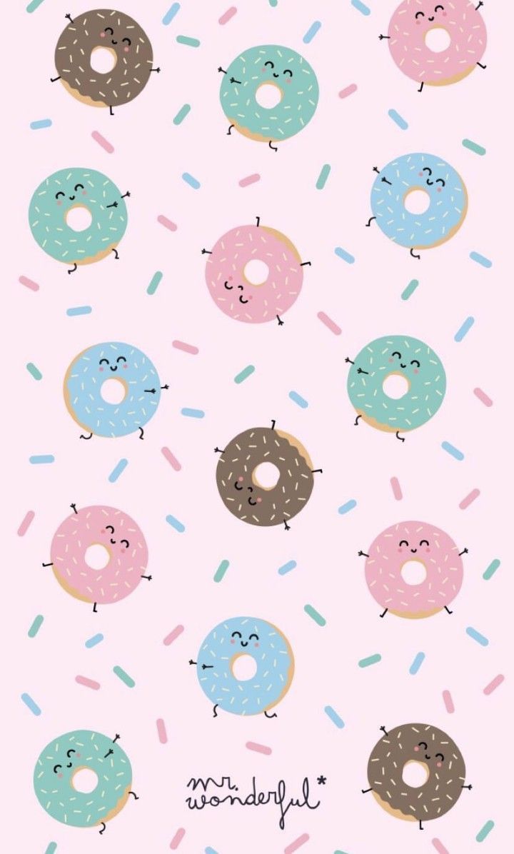 Donut Mobile Phone Wallpaper Background Wallpaper Image For Free Download   Pngtree