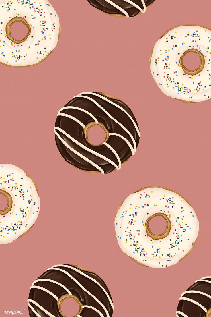 Doughnut Aesthetic Wallpaper. Cute food wallpaper, Food wallpaper, Donut drawing