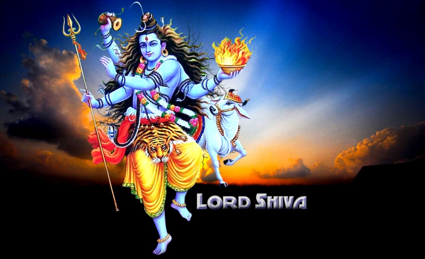 4K wallpaper: Lord Shiva HD Cartoon Wallpaper
