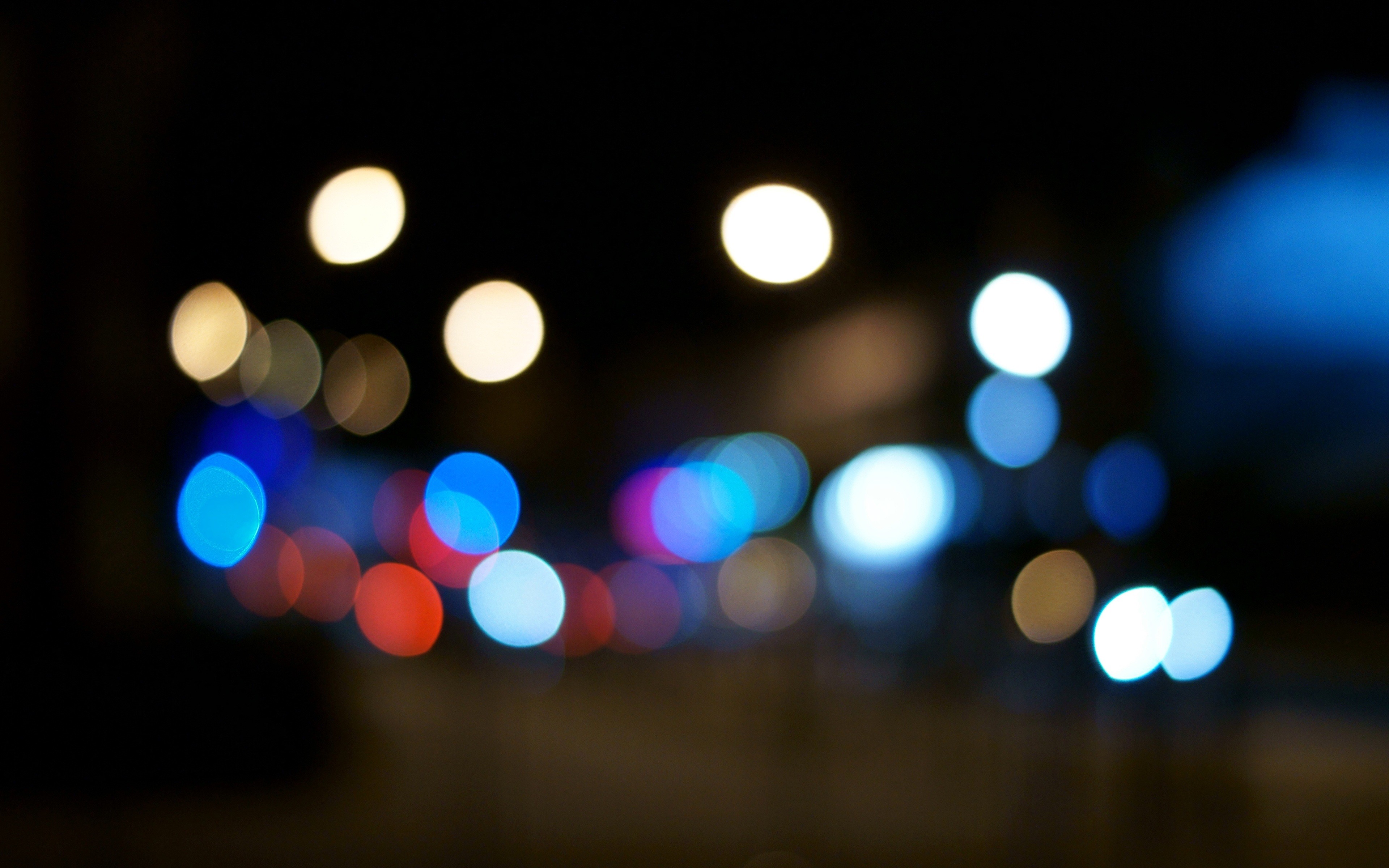 night, Bokeh, Light, Bulbs, Orbs, Out, Of, Focus Wallpaper HD / Desktop and Mobile Background