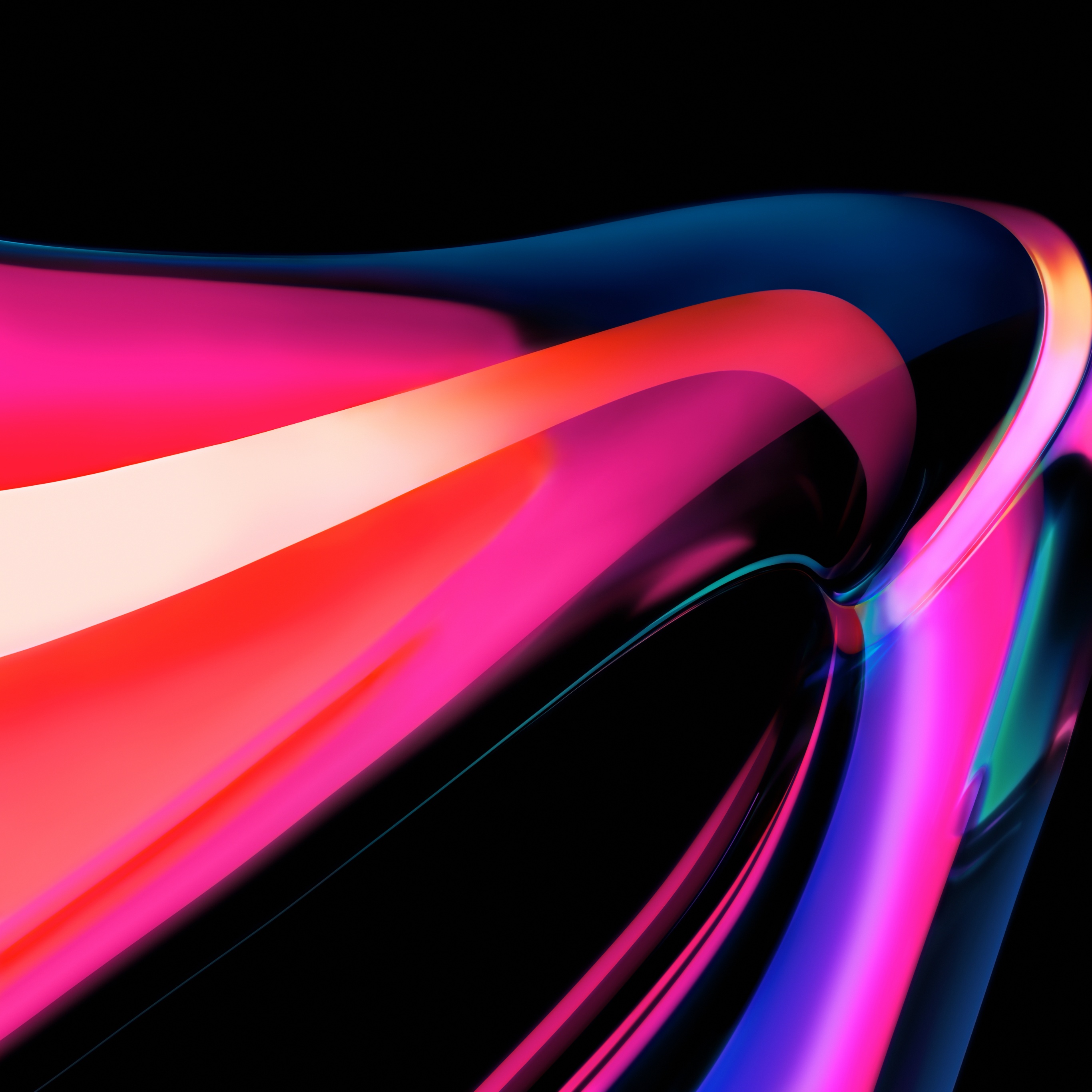 MacBook Pro Wallpaper 4K, Apple M Multicolor, Abstract