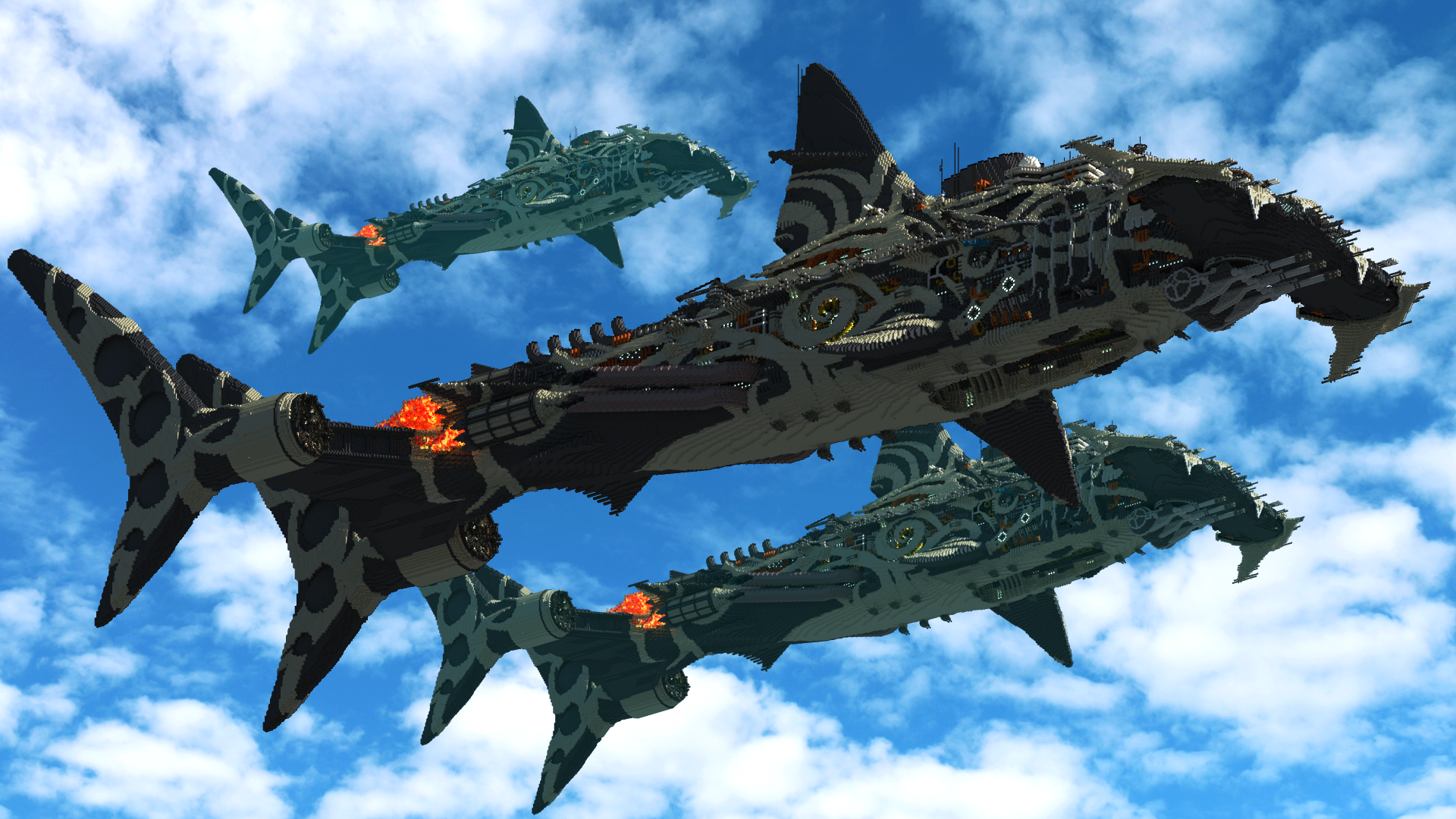 Download The Epic 2 Million Blocks Shark Air War Ship