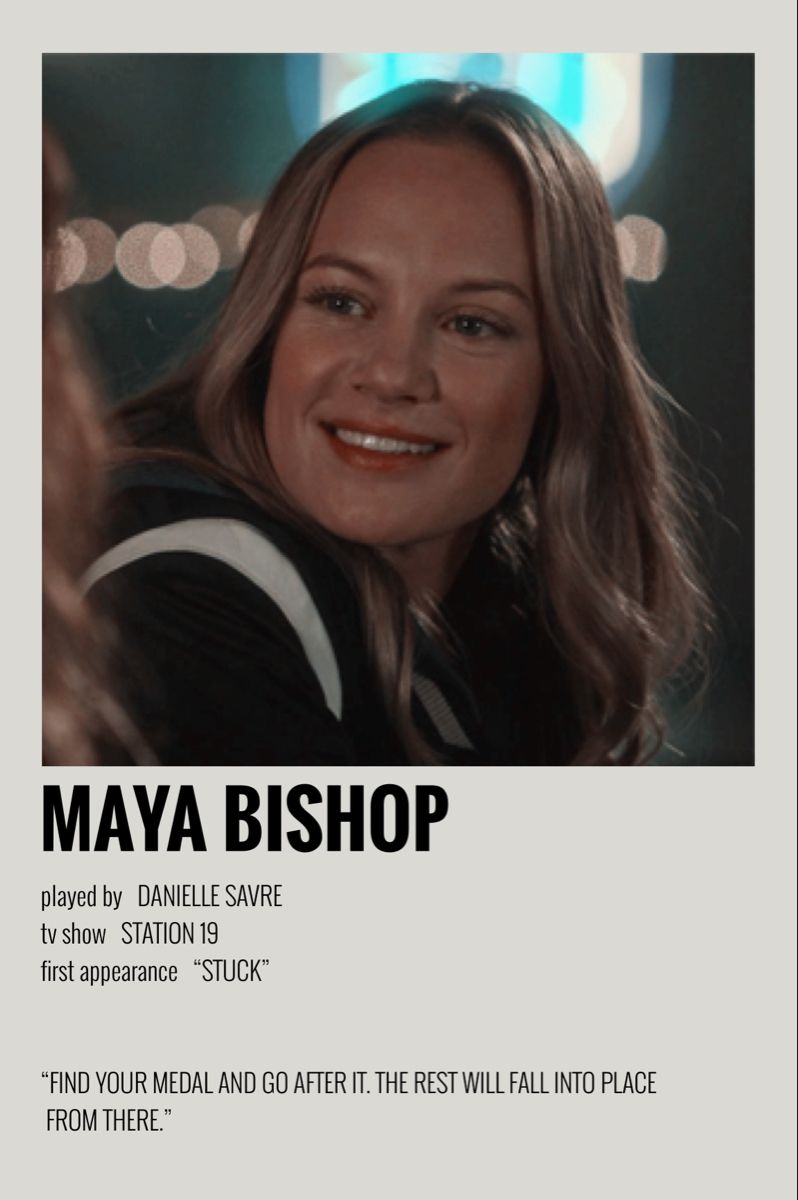 polaroid character posters maya bishop station 19. Greys anatomy characters, Grey anatomy quotes, Tv tattoo