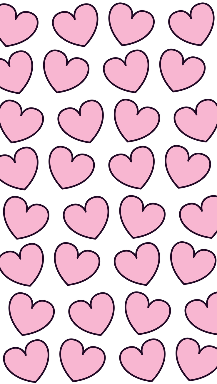 Valentine's Day iPhone wallpaper candy hearts
