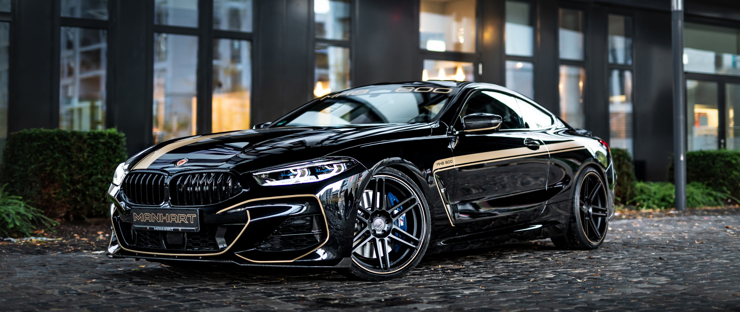 BMW M850i Wallpaper 4K, Manhart Performance, Tuning, Black Edition, 5K, Black Dark