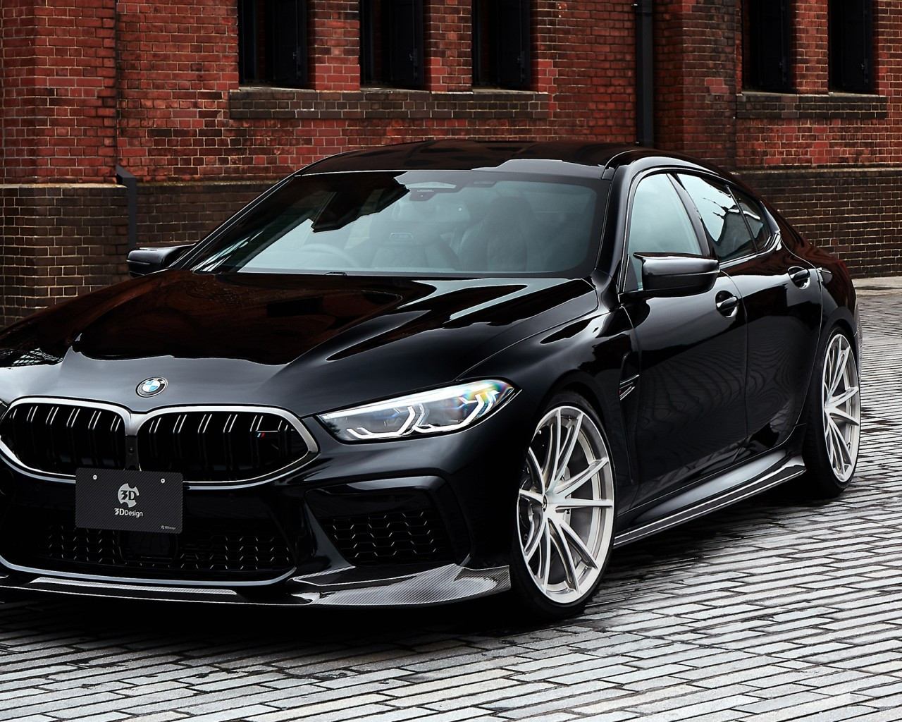 Download 1280x1024 Bmw M8 Competition Gran Coupe, Black, Sport Cars Wallpaper