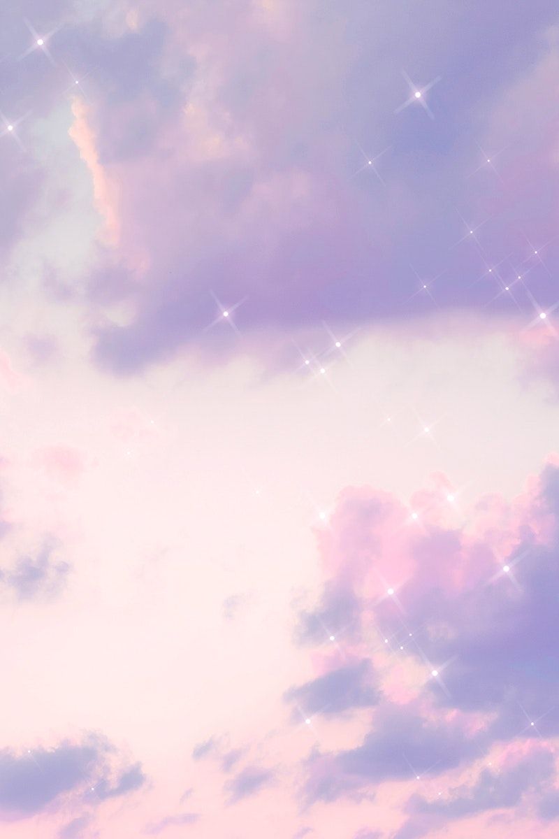 Cloudy sky pattern sparkle background image. free image / Ning. Purple background image, Purple aesthetic background, Pink and purple background
