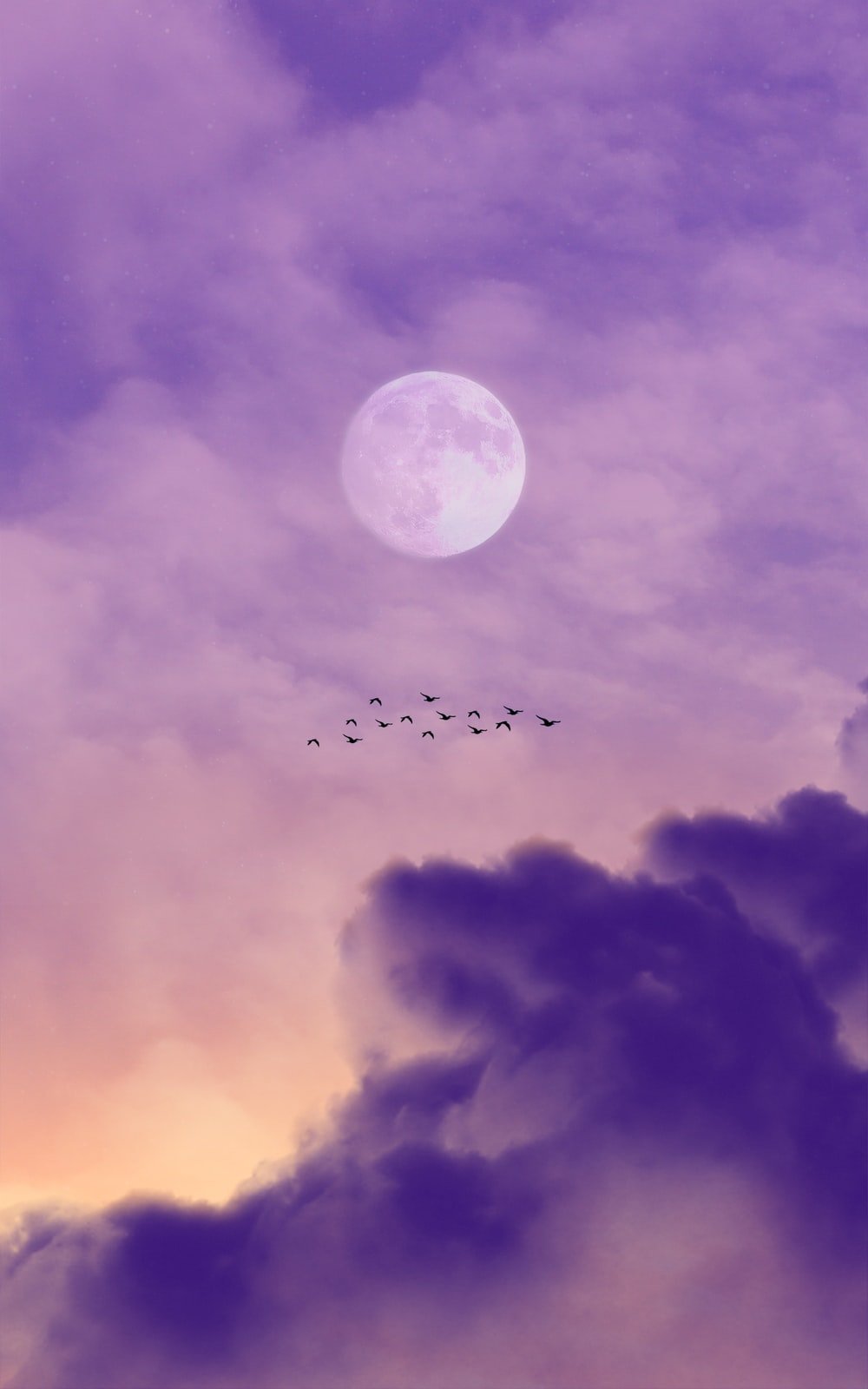 Lavender Clouds Wallpapers Wallpaper Cave