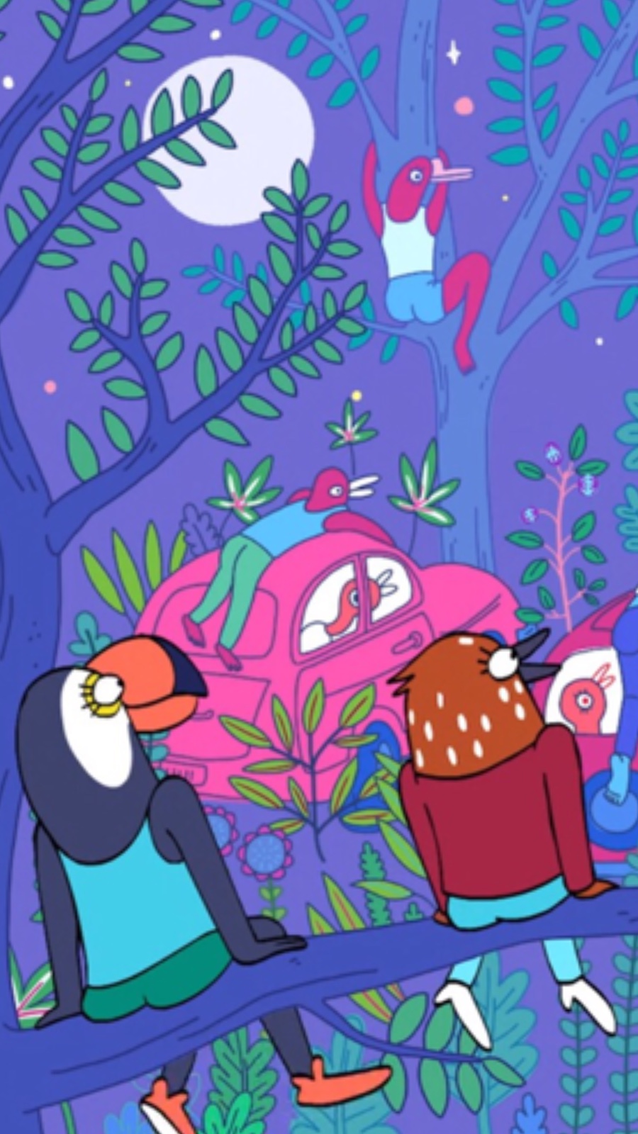 Tuca and Bertie phone wallpaper