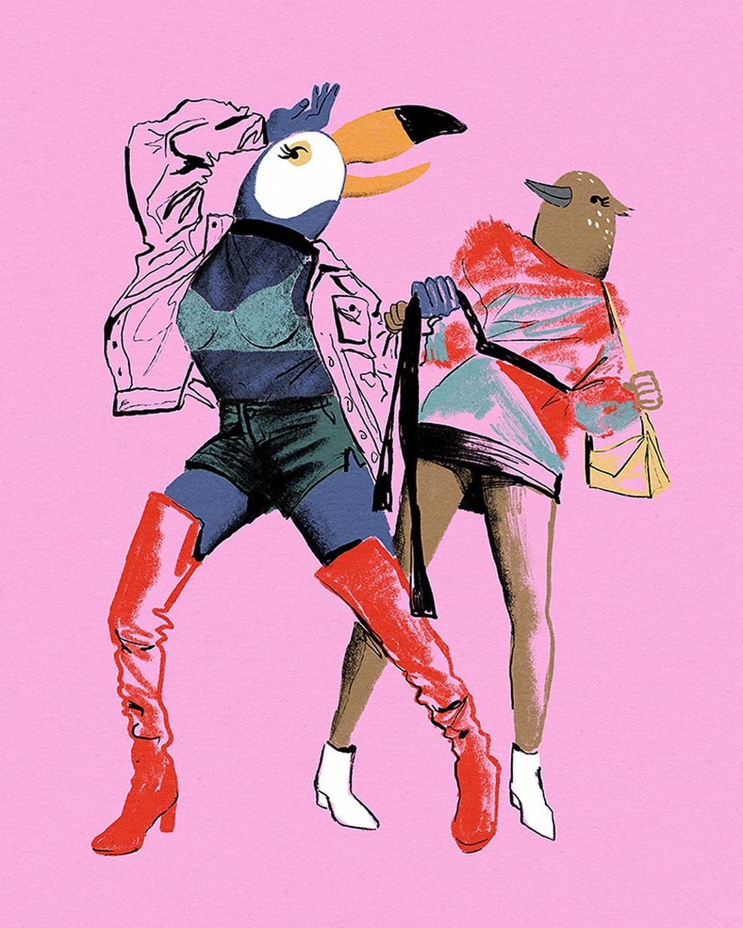 tuca & bertie!! love this show, it reminds me of which is sadly over so this is a great new. Illustration character design, Animated cartoons, Cute art