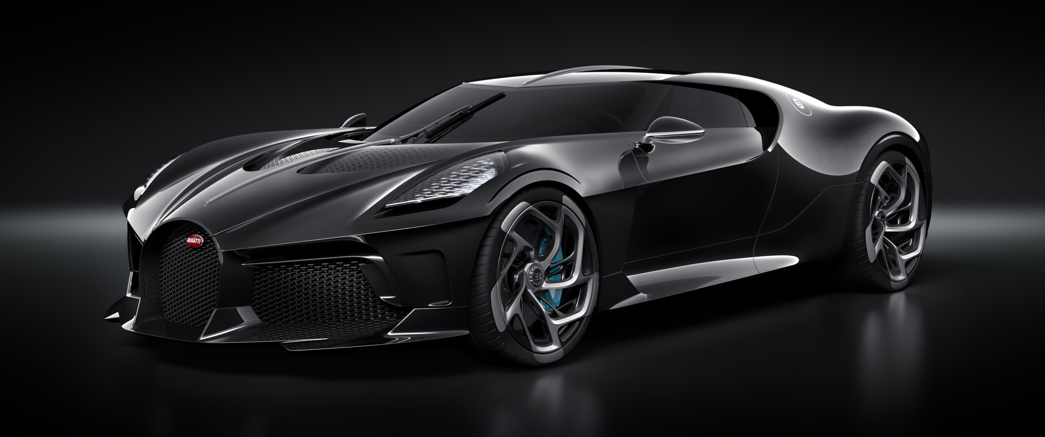 Bugatti La Voiture Noire Wallpaper 4K, World's Expensive Cars, Hypercars, Black Dark