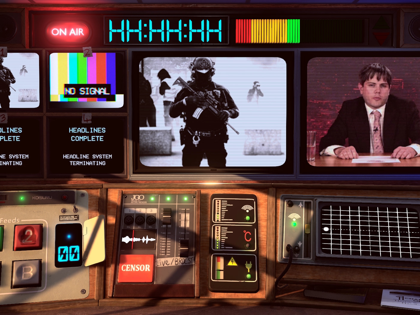 Not for Broadcast is a propaganda sim that can't stick to being serious