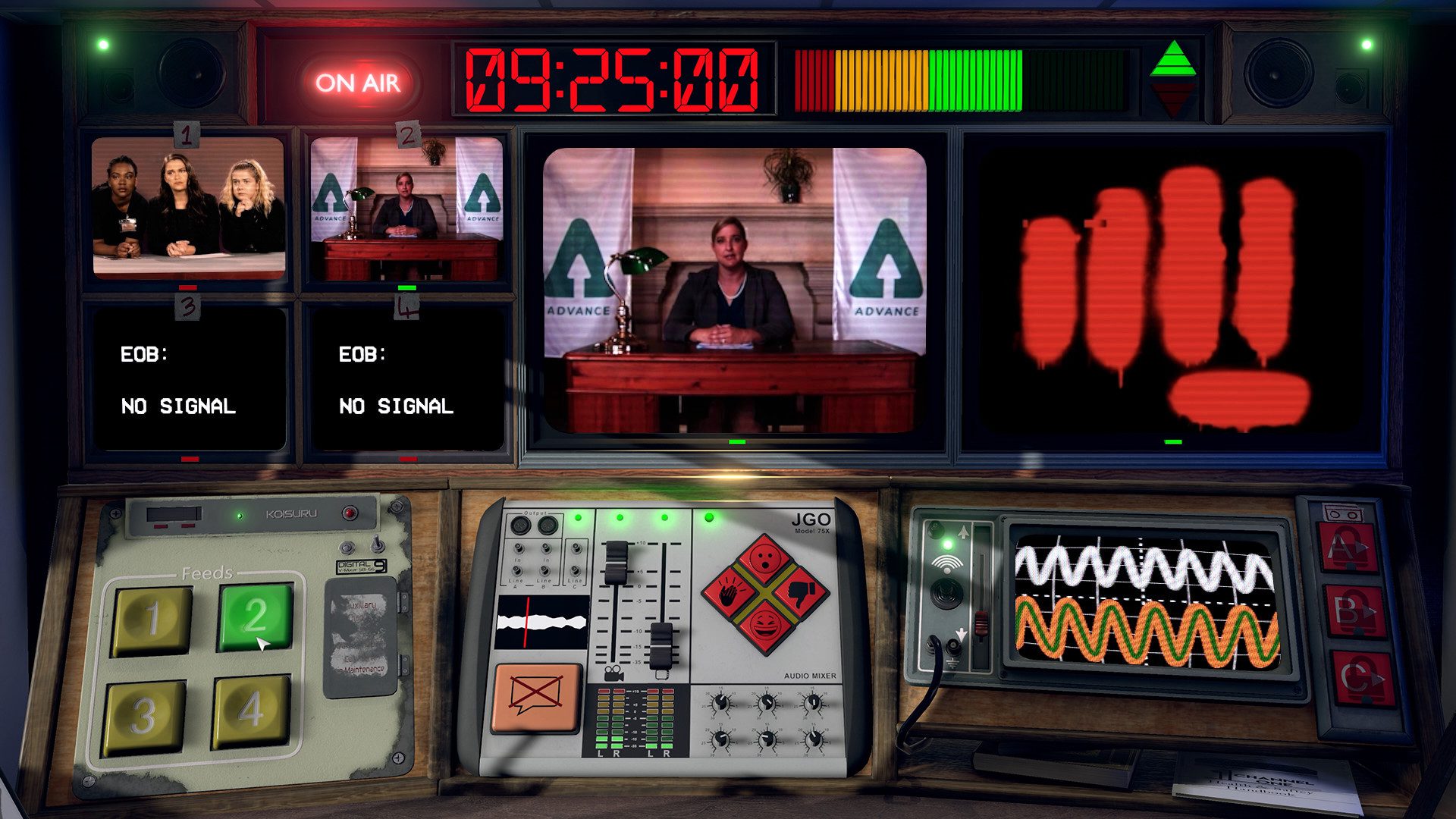 Not For Broadcast, an FMV news producer sim, hits 1.0 launch this month