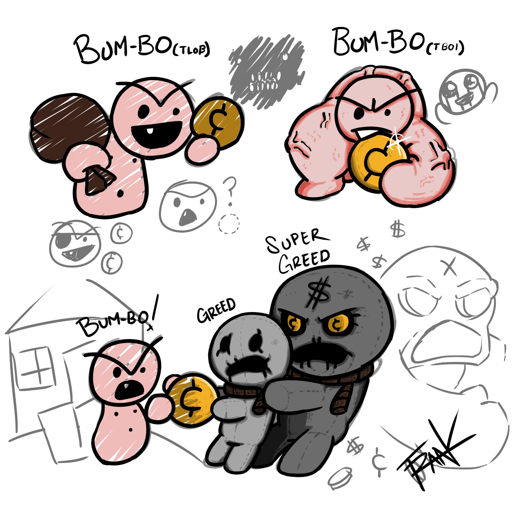 The Legend Of Bum Bo Doodles! By Fr4nkFrondoso. The Binding Of Isaac