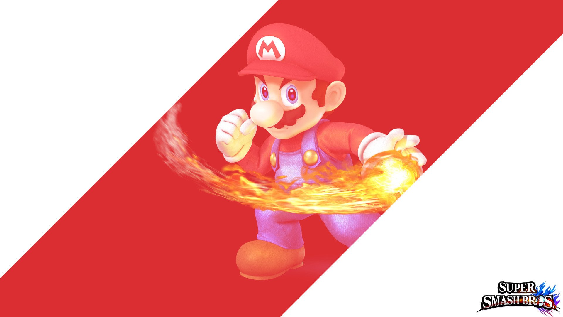 Super Smash Bros Mario Fire